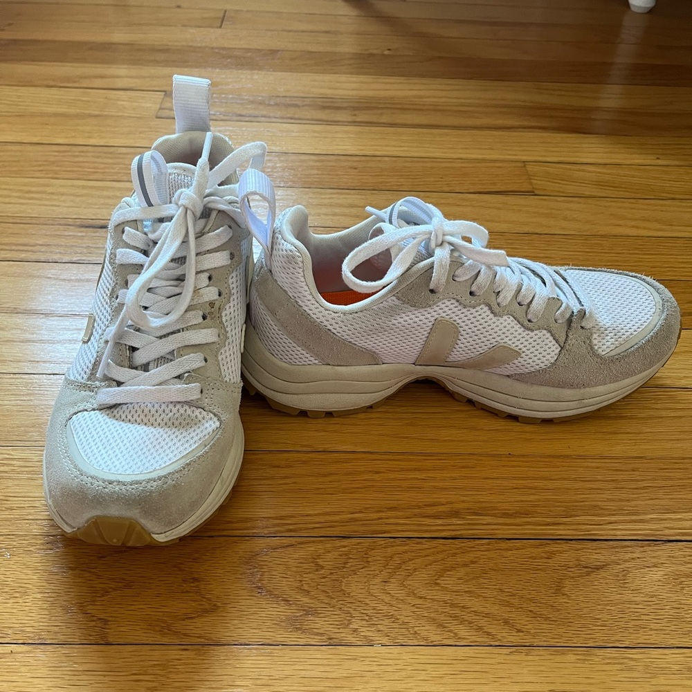Veja white sneakers, size 8, almost new!